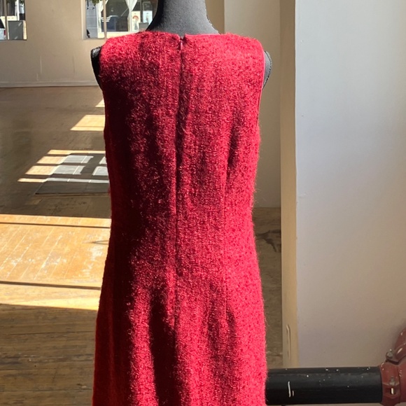 Kenneth Cole Burgundy wool  and Mohair deess - Picture 7 of 12